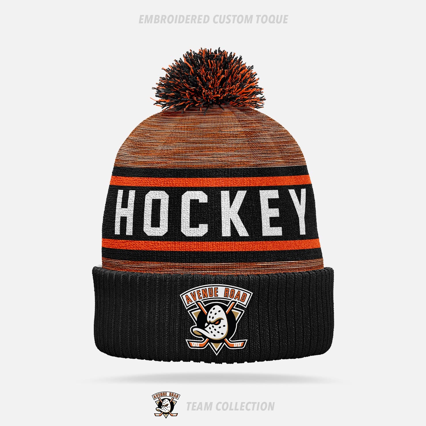 Avenue Road Ducks Embroidered Custom Toque - Avenue Road Ducks Team Collection