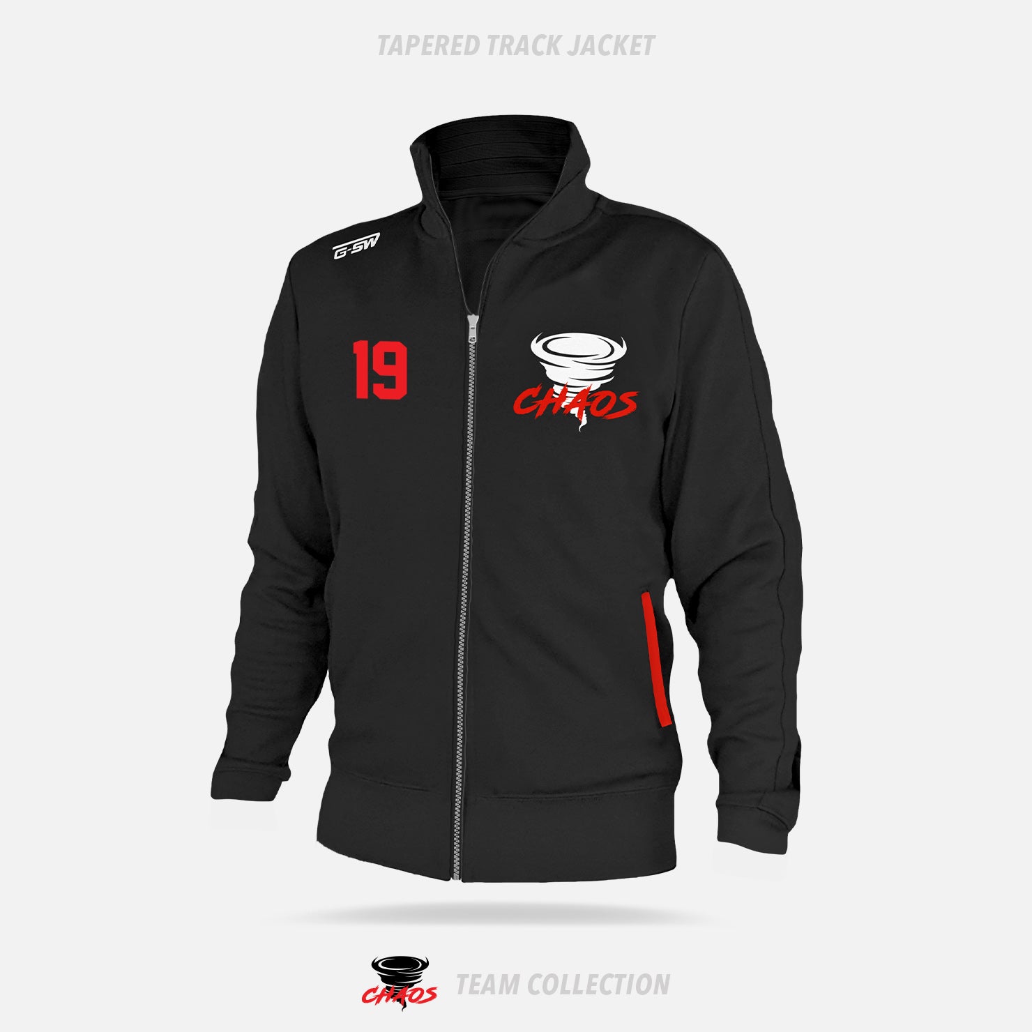Chaos Hockey Tapered Track Jacket - Chaos Hockey Team Collection