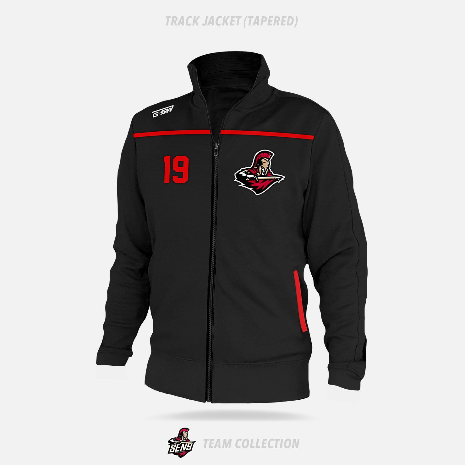 Mississauga Senators Tapered Track Jacket - Mississauga Senators Team Collection