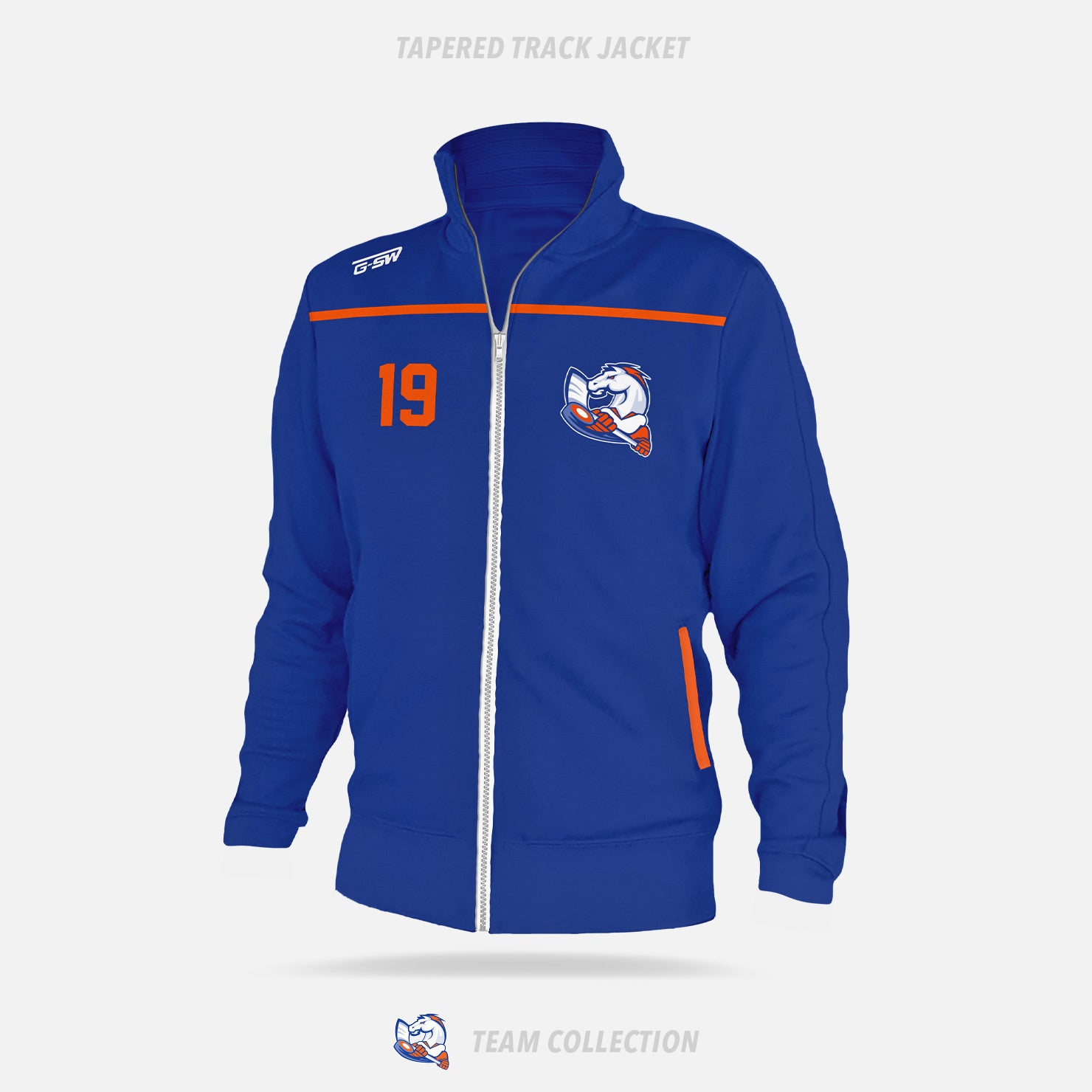 Victoria Village Mustangs Tapered Track Jacket - Victoria Village Mustangs Team Collection