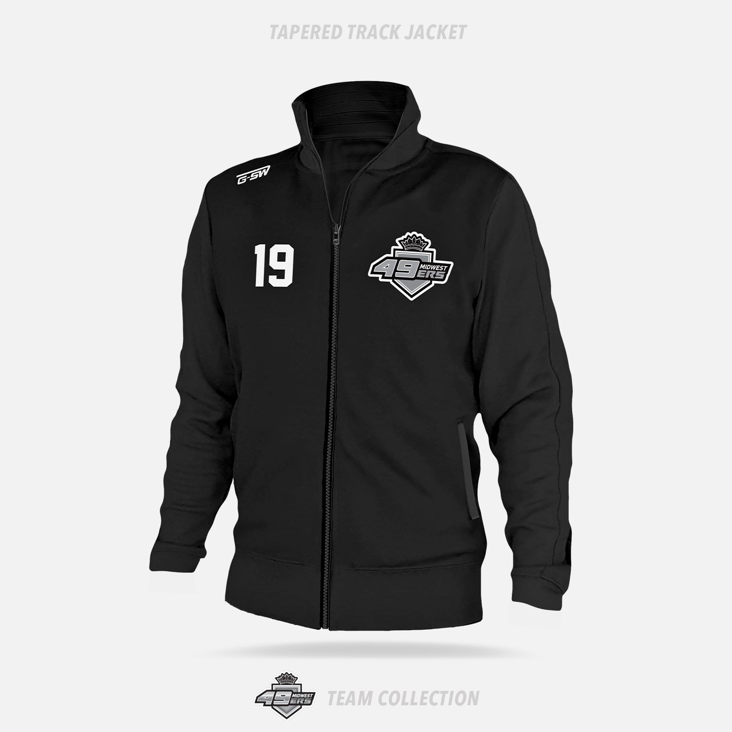 49ers Midwest Hockey Tapered Track Jacket - 49ers Midwest Hockey Team Collection