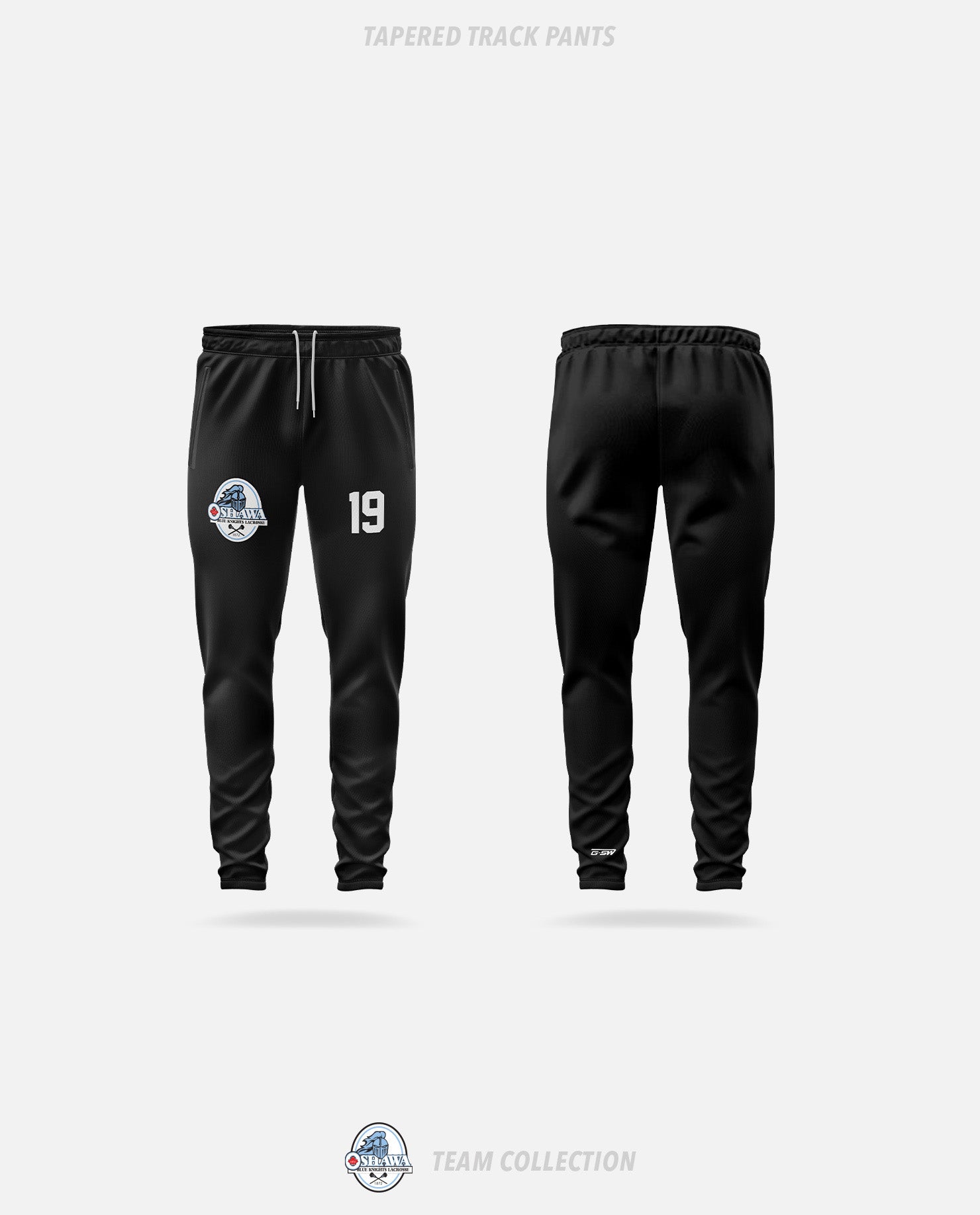Oshawa Blue Knights Tapered Track Pants - Oshawa Blue Knights Team Collection