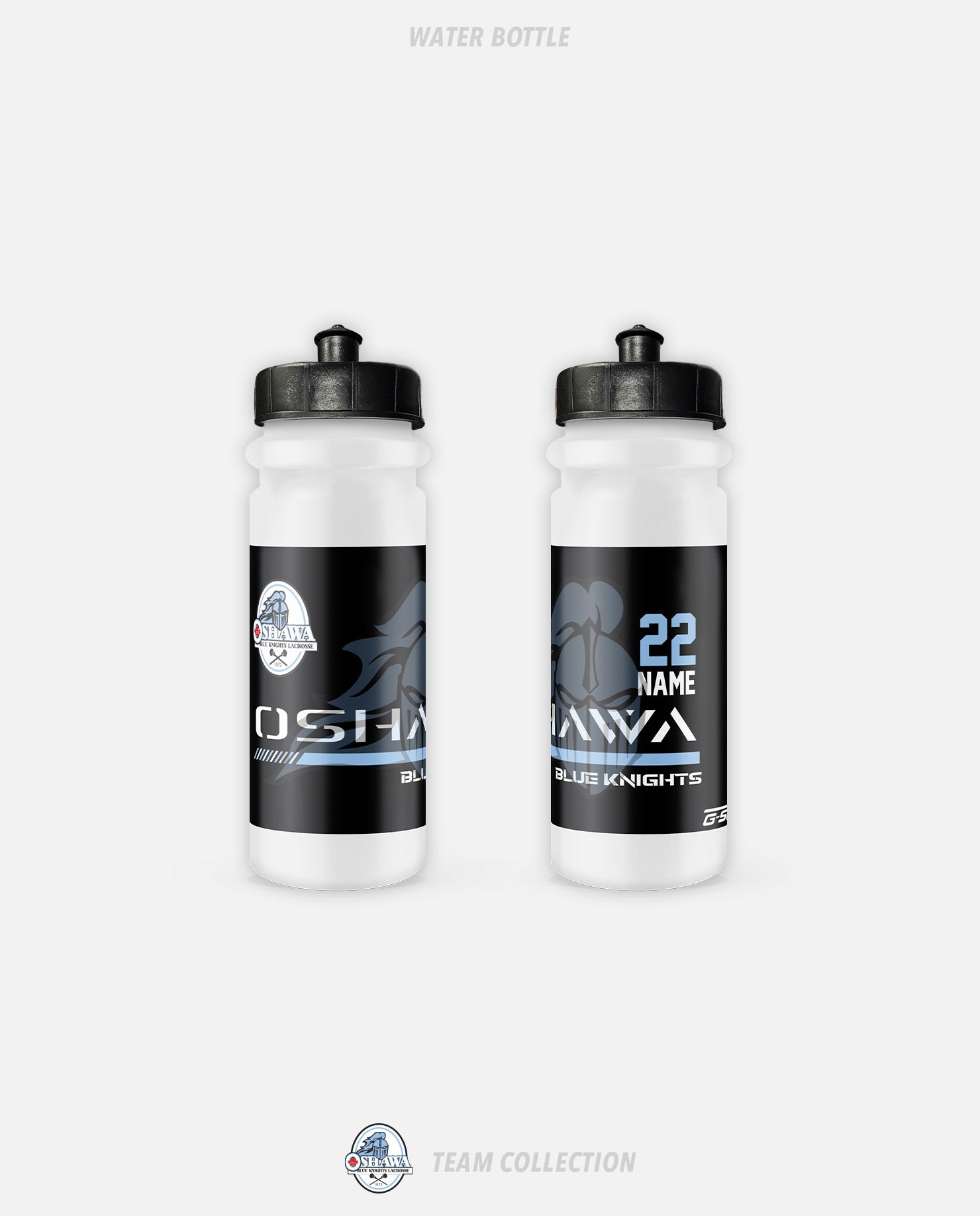 Oshawa Blue Knights Water Bottle - Oshawa Blue Knights Team Collection