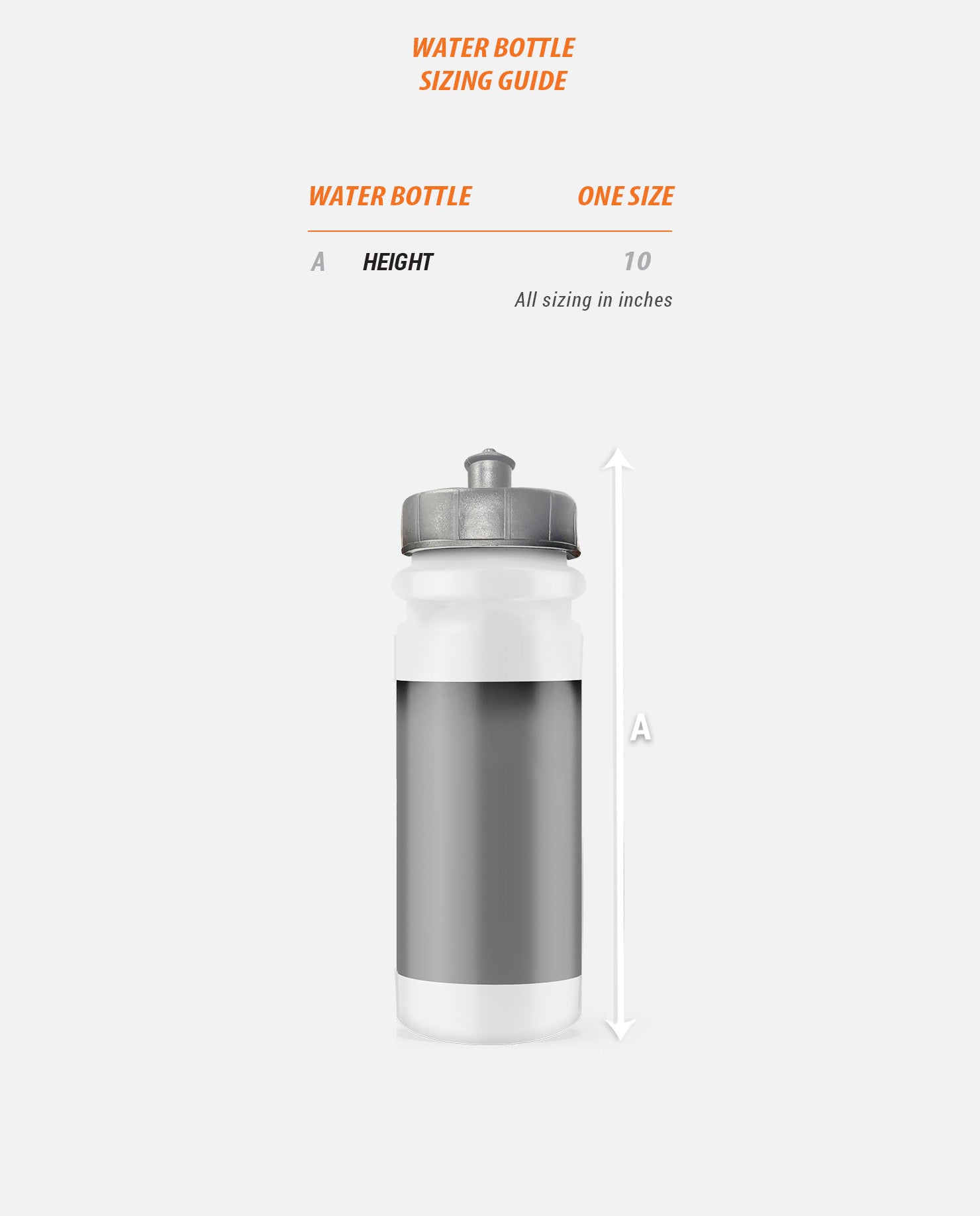 Water Bottle sizing image