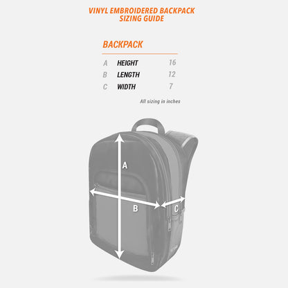 NS Stars Vinyl Embroidered Backpack