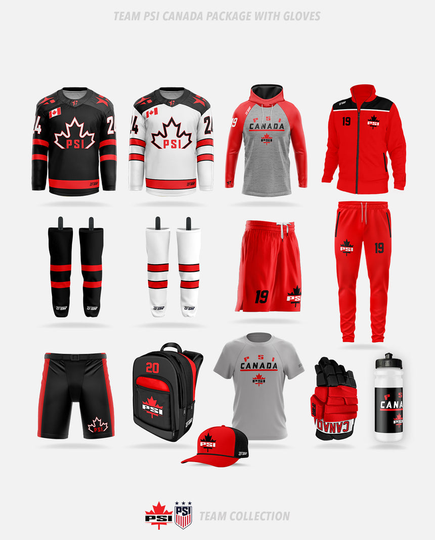 Team PSI Canada Package with Gloves - PSI Hockey Team Collection