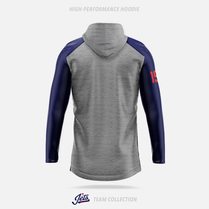 Mississauga Jets High-Performance Hoodie (Pullover) - Mississauga Jets Team Collection