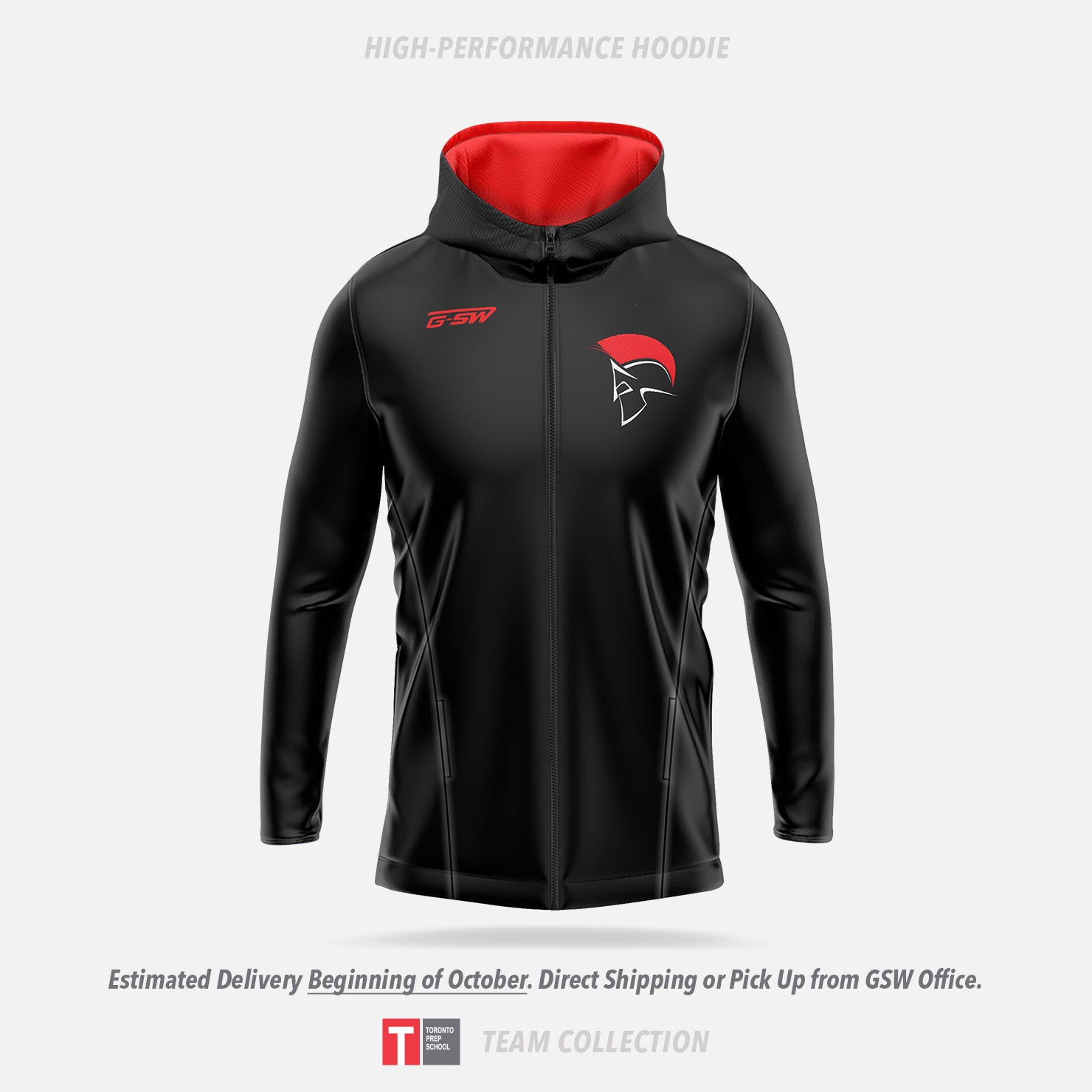 Toronto Prep School High-Performance Hoodie (Zip Up)