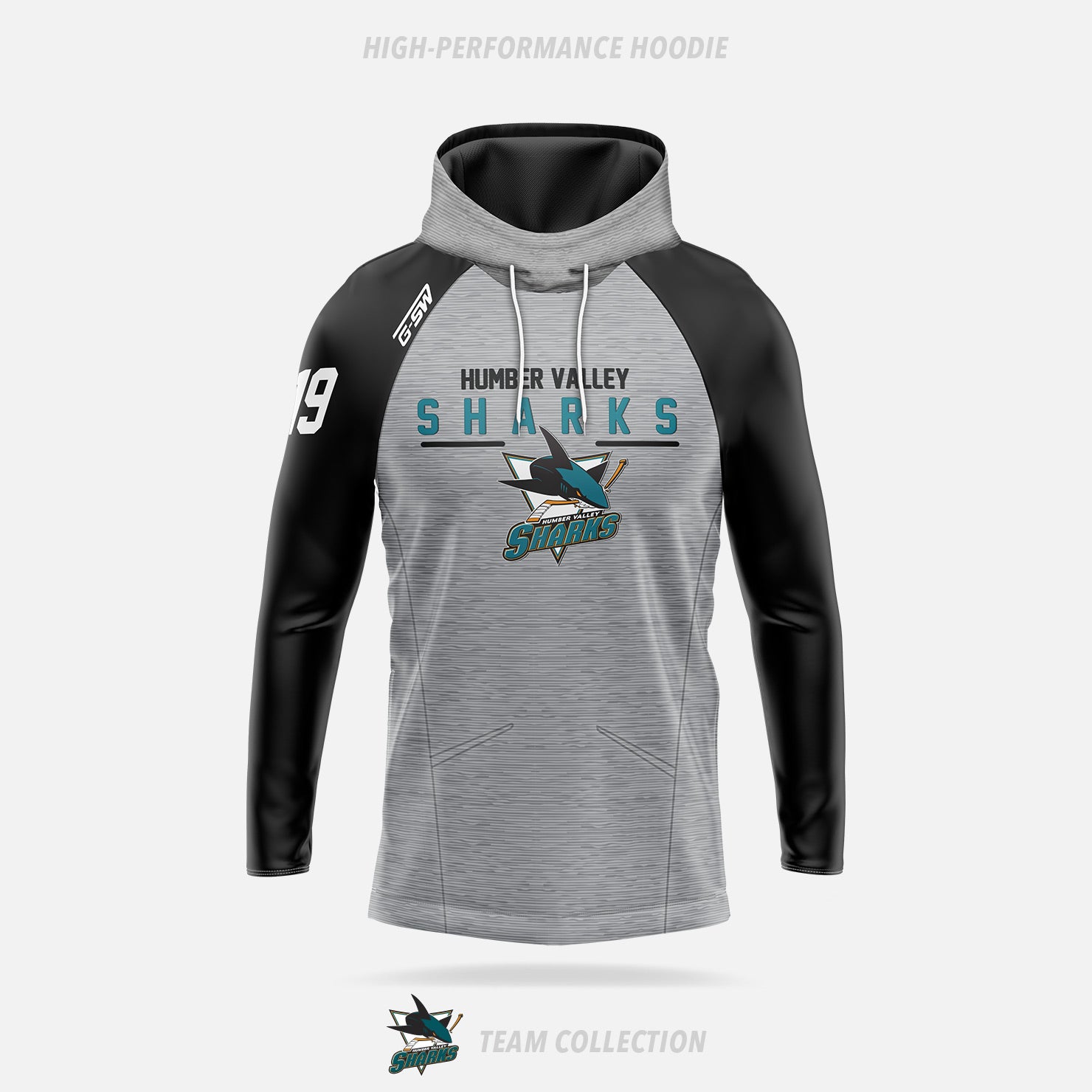 Humber Valley Sharks High-Performance Hoodie (Pullover)