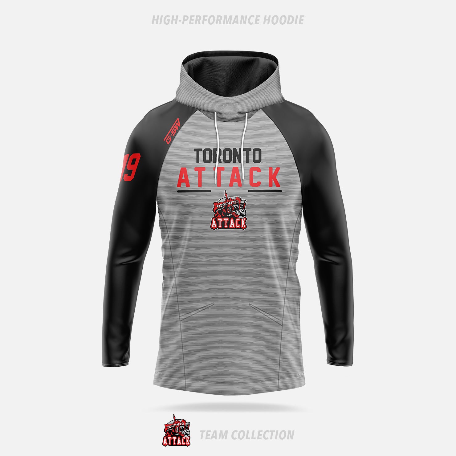 Toronto Attack High-Performance Hoodie (Pullover) - Toronto Attack Team Collection