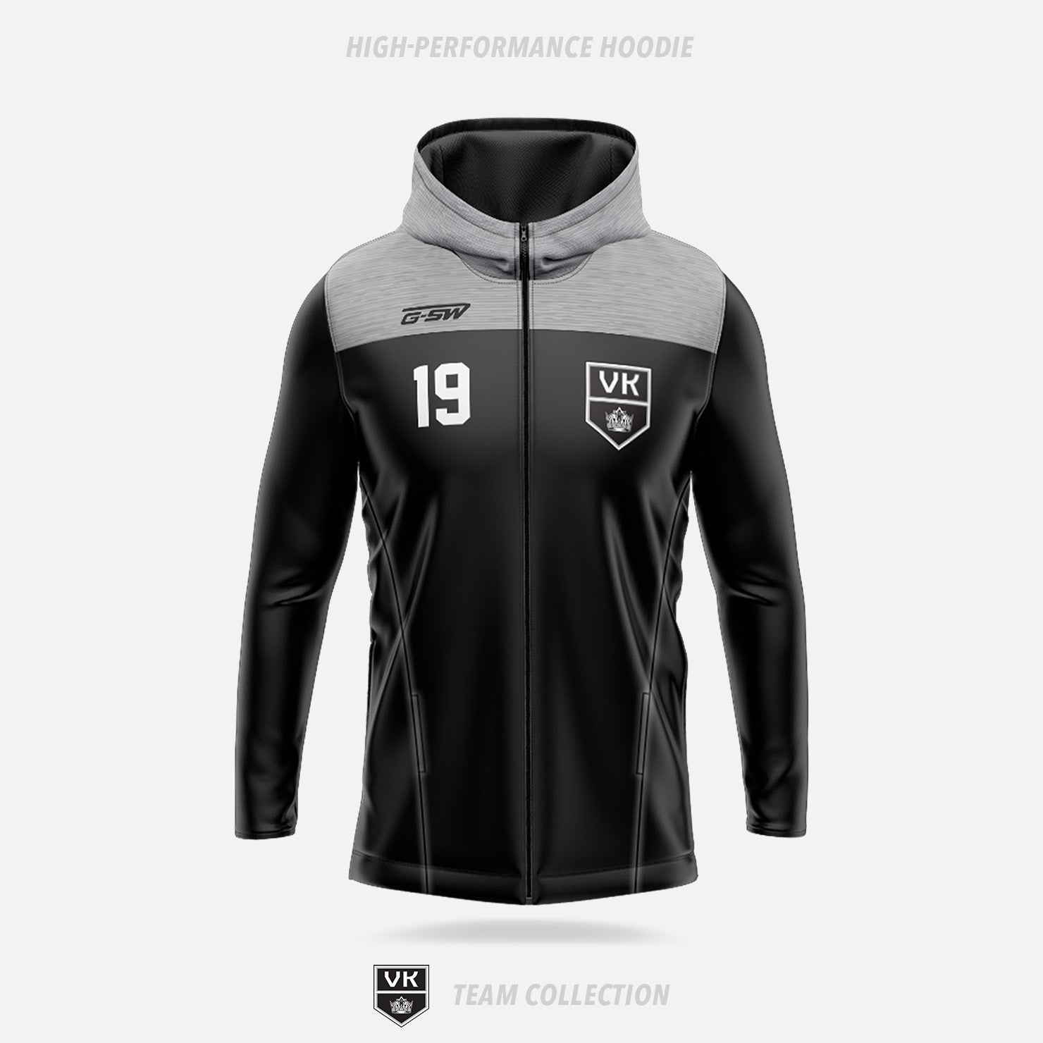 Vaughan Kings High-Performance Hoodie (Zip Up) - Vaughan Kings Team Collection