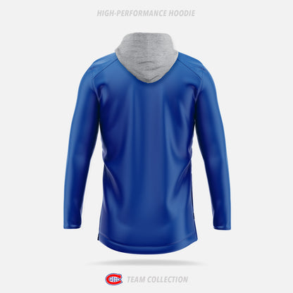 Toronto Jr. Canadiens High-Performance Hoodie (Zip Up) - Toronto Jr. Canadiens Team Collection