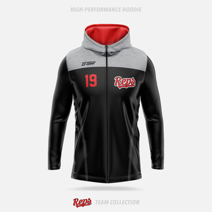REPS High-Performance Hoodie (Zip Up) - REPS Team Collection