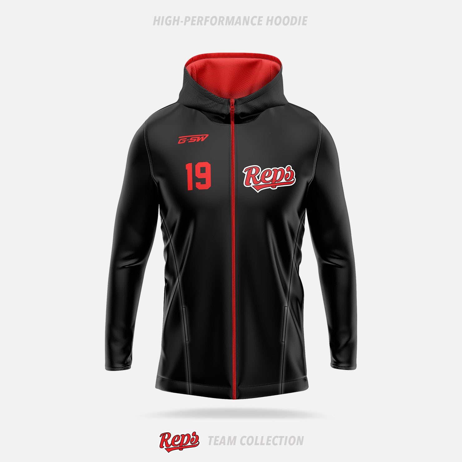 REPS High-Performance Hoodie (Zip Up)