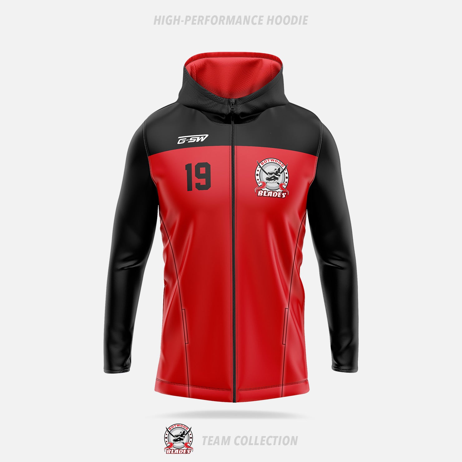 Botwood Blades High-Performance Hoodie (Zip Up) - Botwood Blades Team Collection