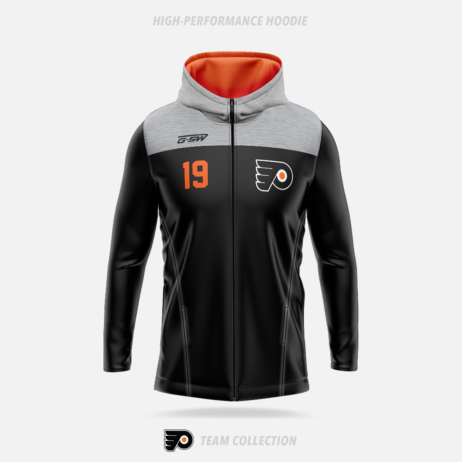 Don Mills Flyers High Performance Hoodie (Zip Up) - Don Mills Flyers Team Collection