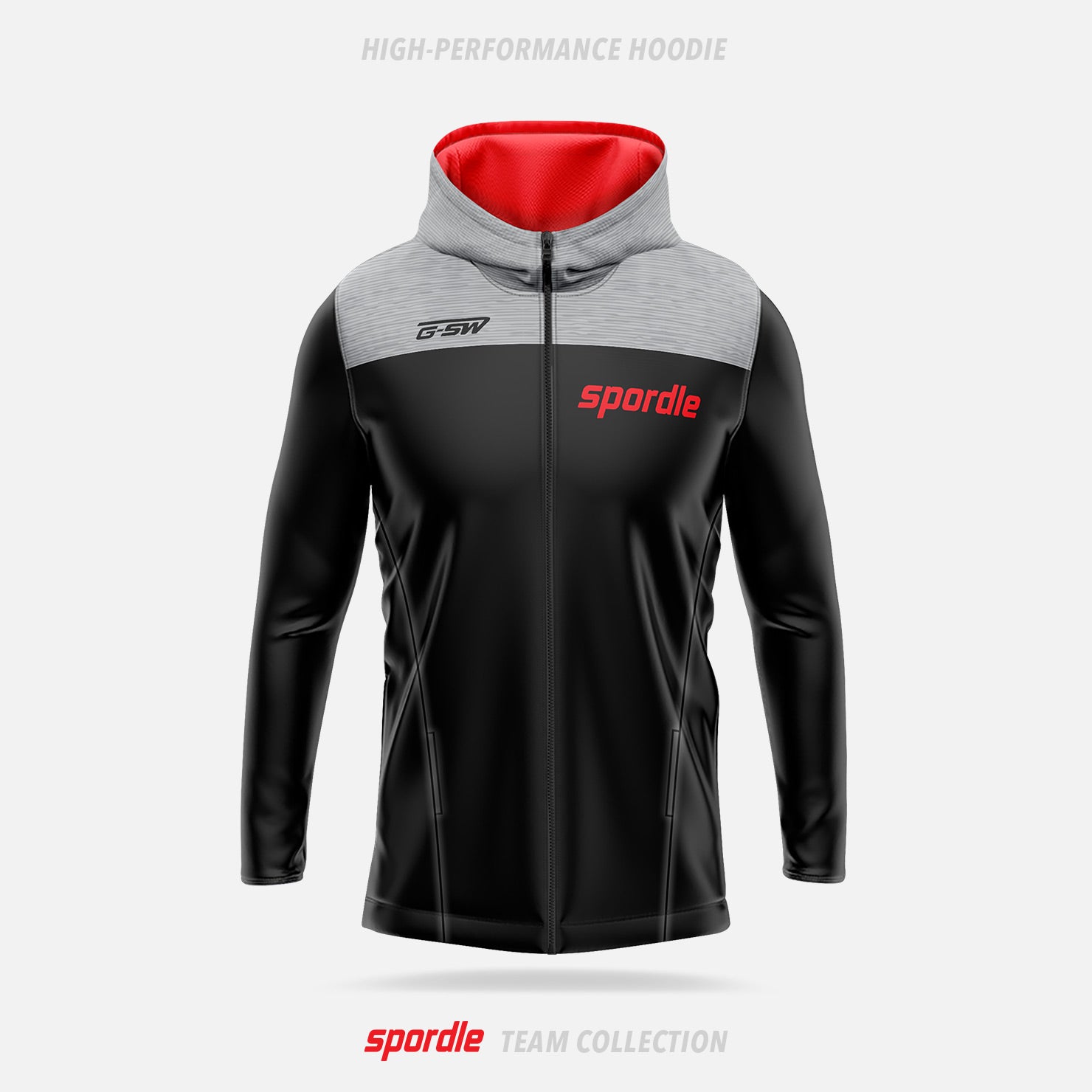 Spordle High-Performance Hoodie (Zip Up) - Spordle Team Collection