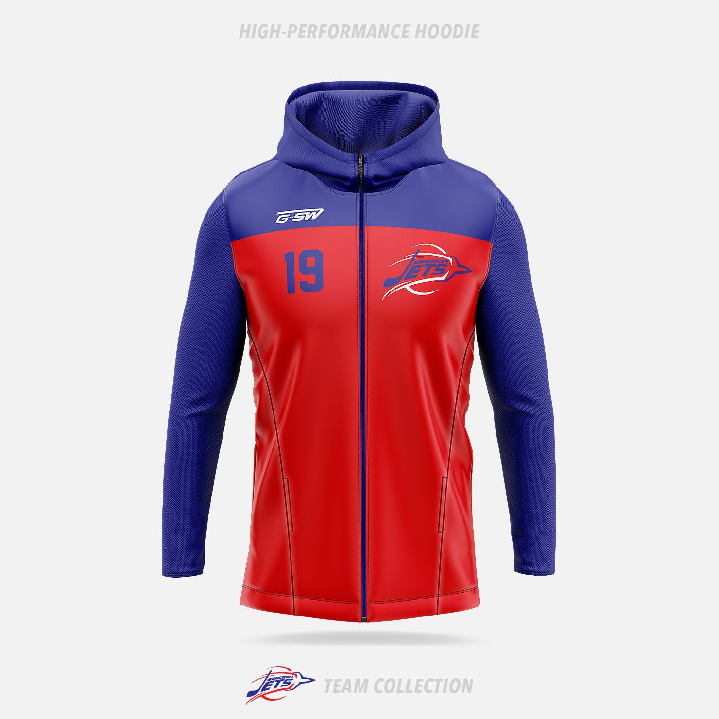 Bancroft Jets High-Performance Hoodie - Bancroft Jets Team Collection