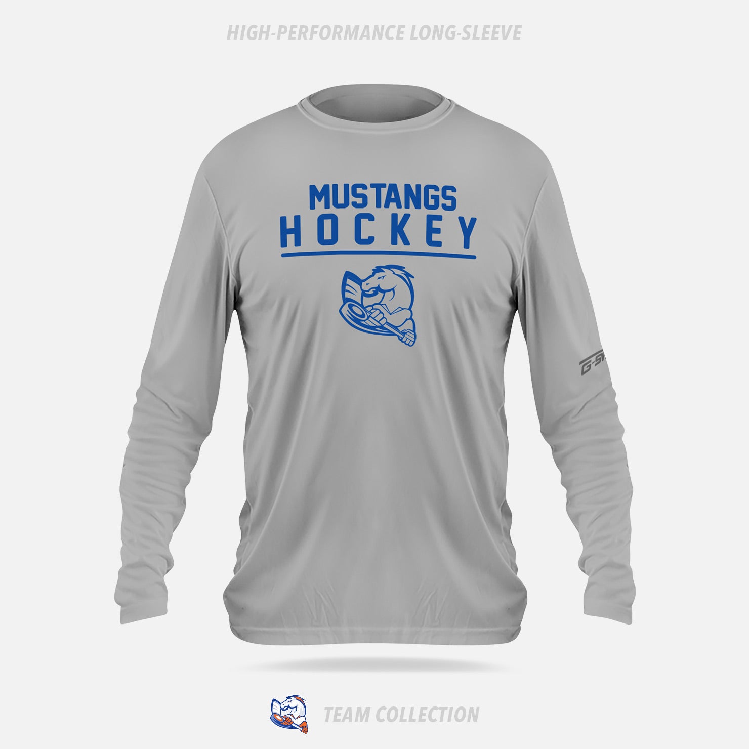 Victoria Village Mustangs High-Performance Long Sleeve - Victoria Village Mustangs Team Collection