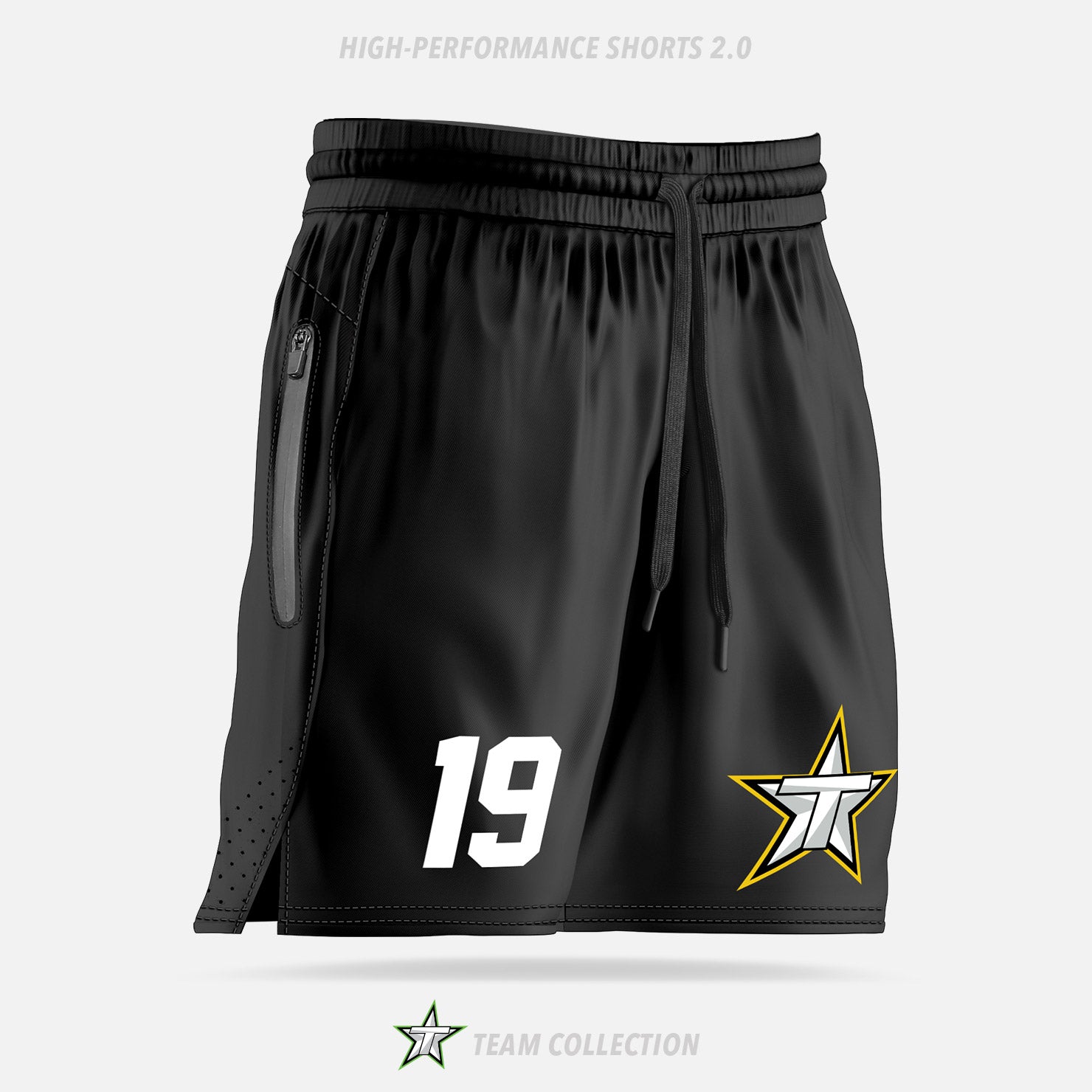 Toronto Stars (Gold) High-Performance Shorts - Toronto Stars Team Collection