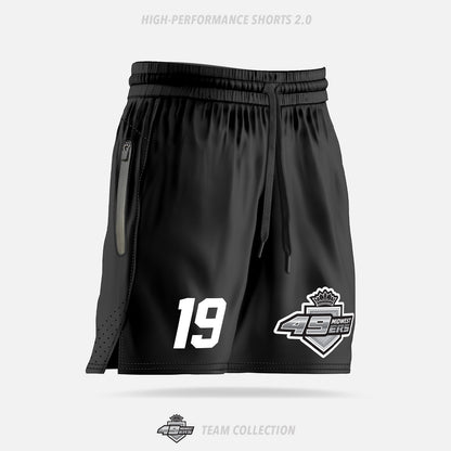 Midwest 49ers Hockey High-Performance Shorts 2.0