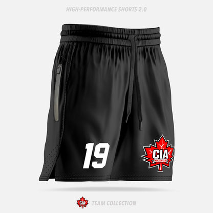 CIA Hockey High-Performance Shorts - CIA Hockey Team Collection