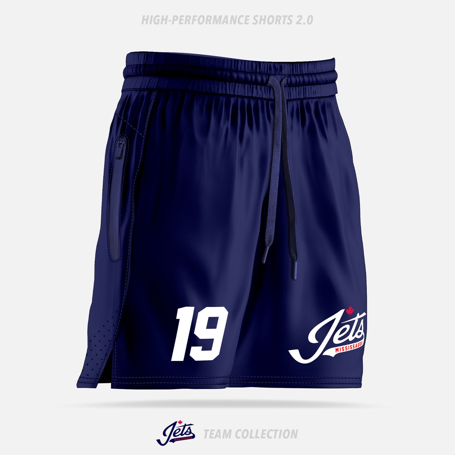 Mississauga Jets High-Performance Shorts 2.0 - Mississauga Jets Team Collection