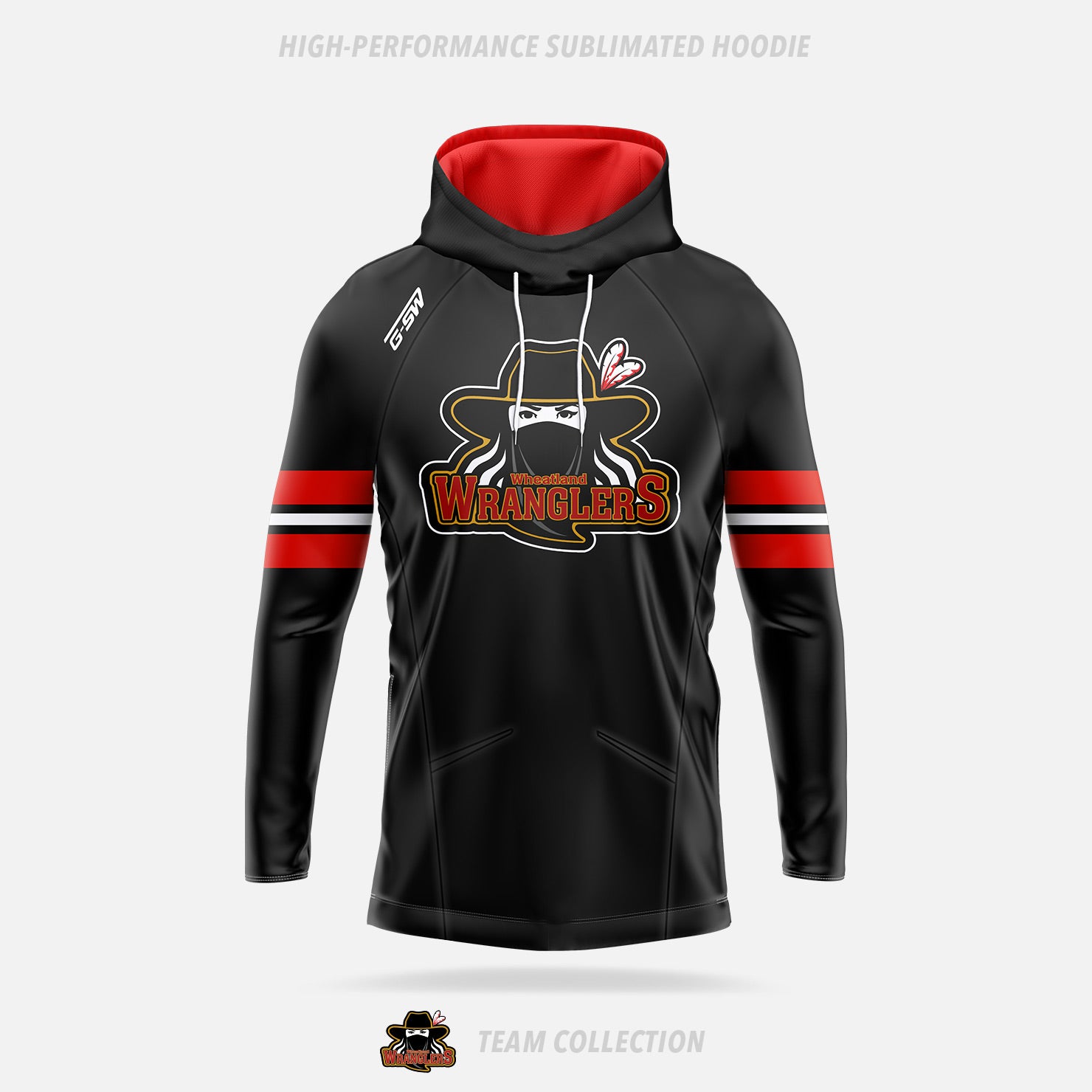 Wheatland Wranglers High-Performance Sublimated Hoodie