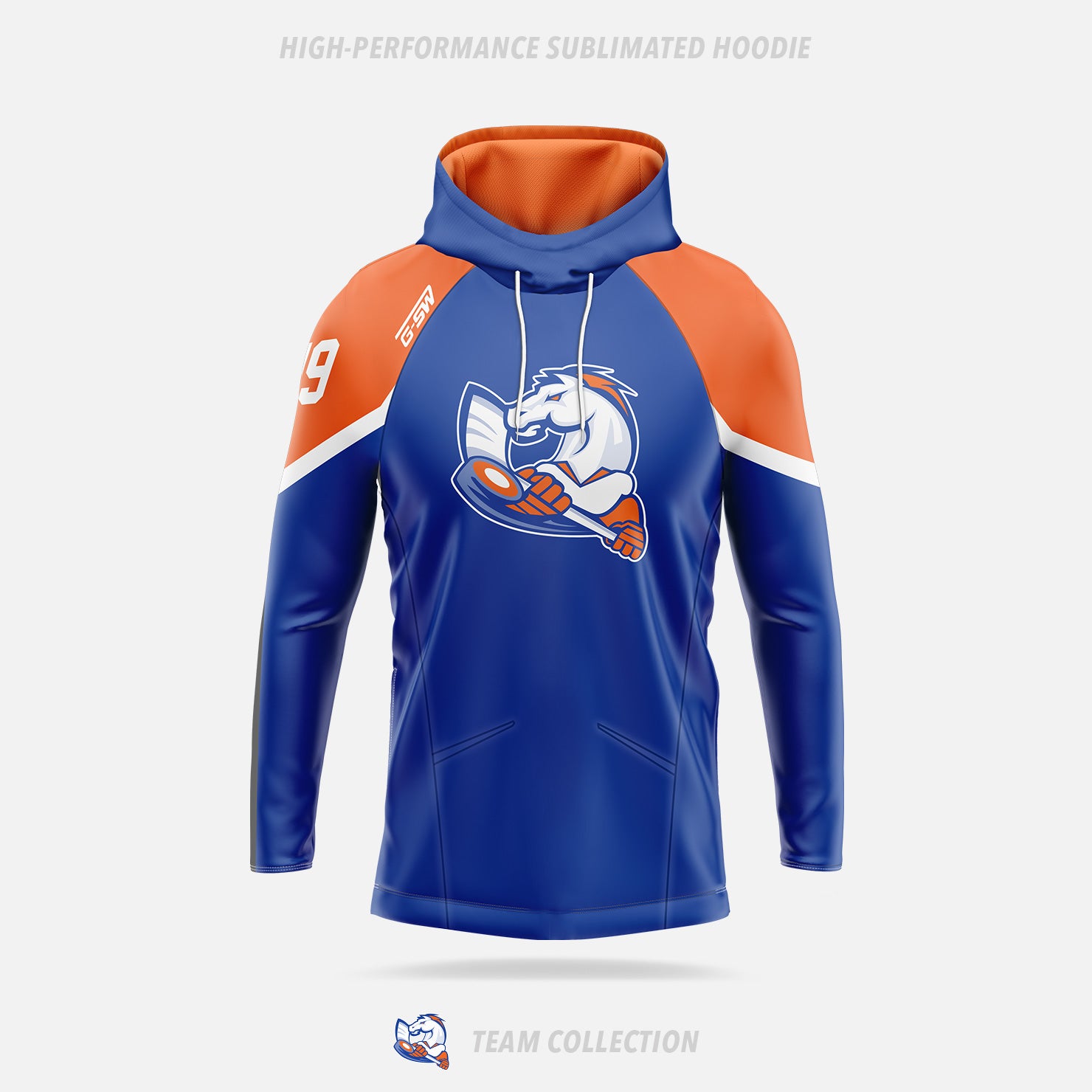 Victoria Village Mustangs High-Performance Sublimated Hoodie - Victoria Village Mustangs Team Collection