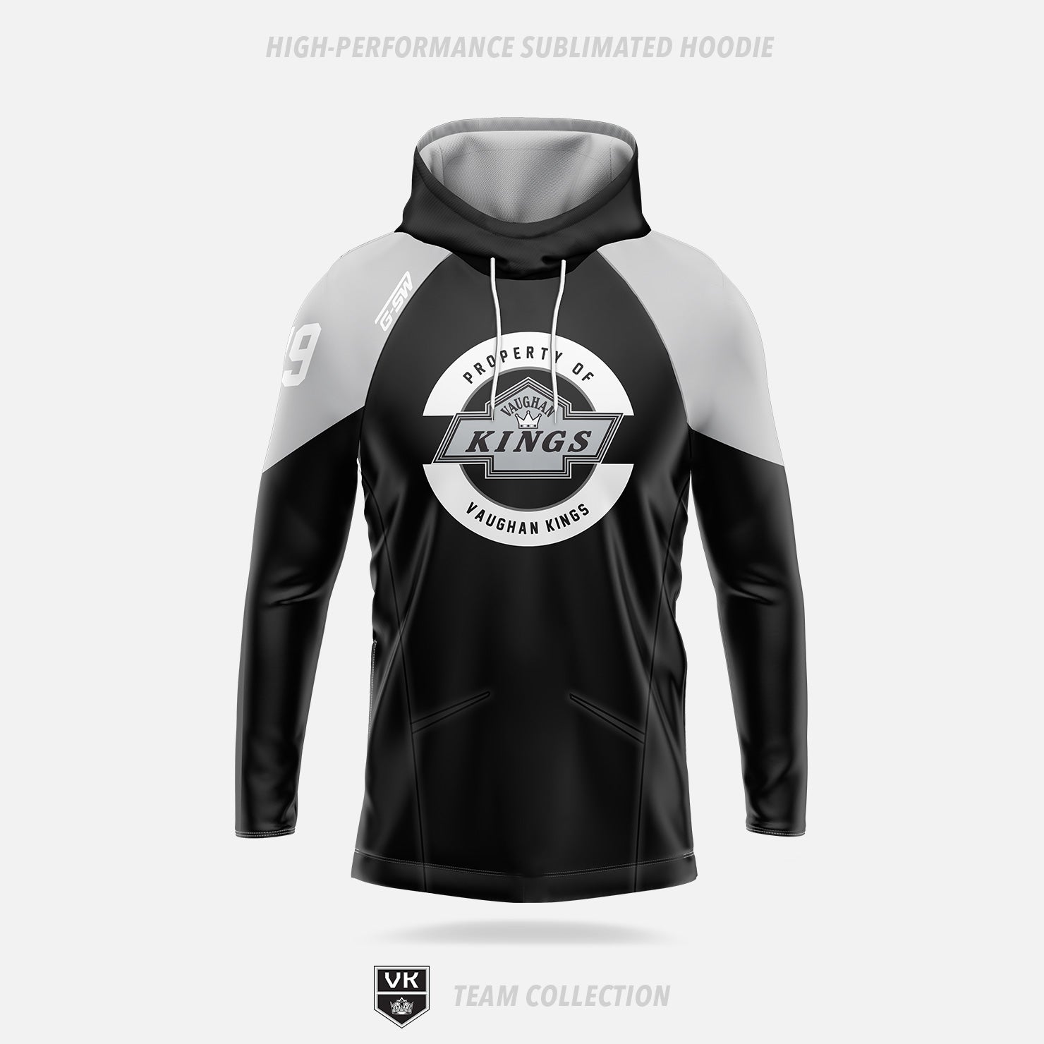 Vaughan Kings High-Performance Sublimated Hoodie - Vaughan Kings Team Collection