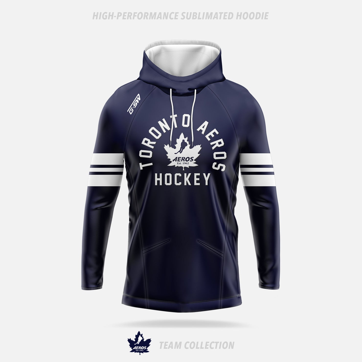 Toronto Aeros High-Performance Sublimated Hoodie
