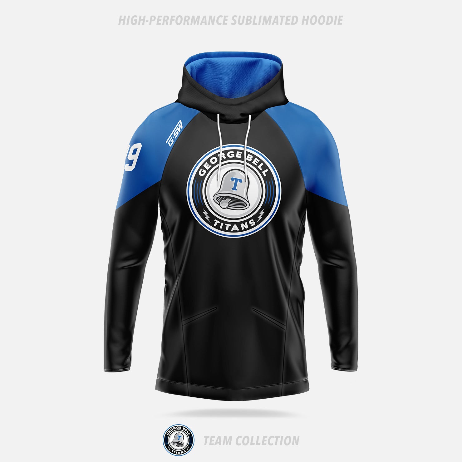 George Bell Titans High-Performance Sublimated Hoodie - George Bell Titans Team Collection