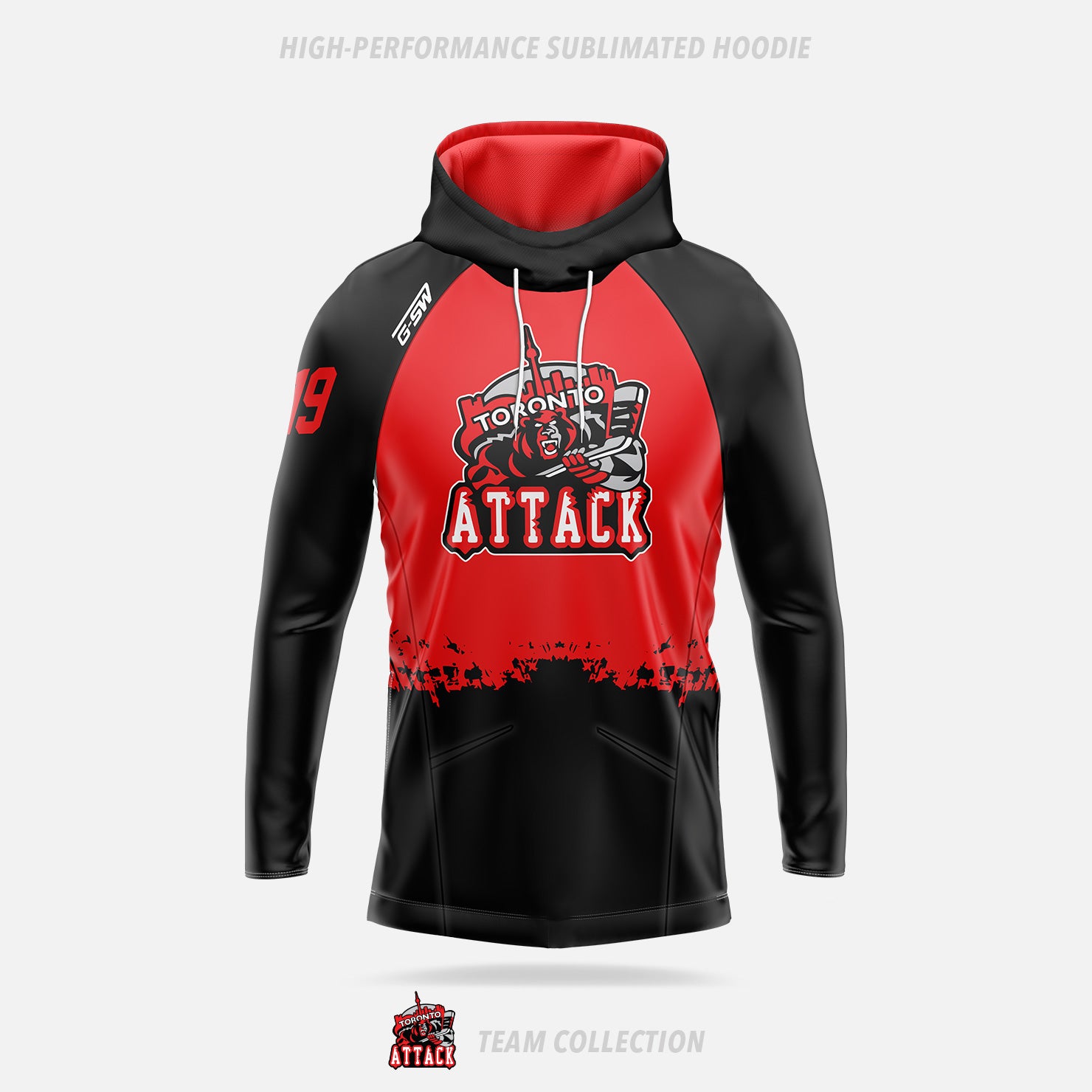 Toronto Attack High-Performance Sublimated Hoodie - Toronto Attack Team Collection