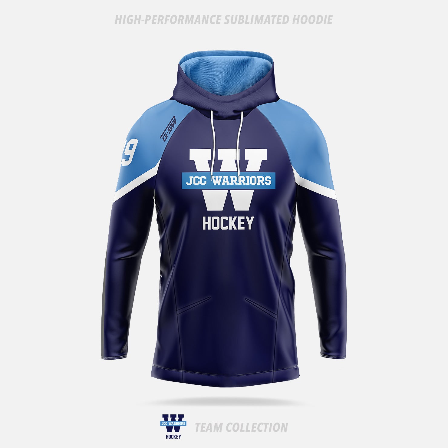 JCC Warriors High-Performance Sublimated Hoodie - JCC warriors Team Collection
