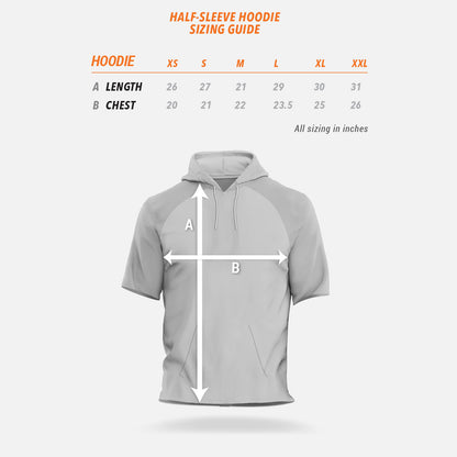 Half-Sleeve Hoodie Sizing Guide