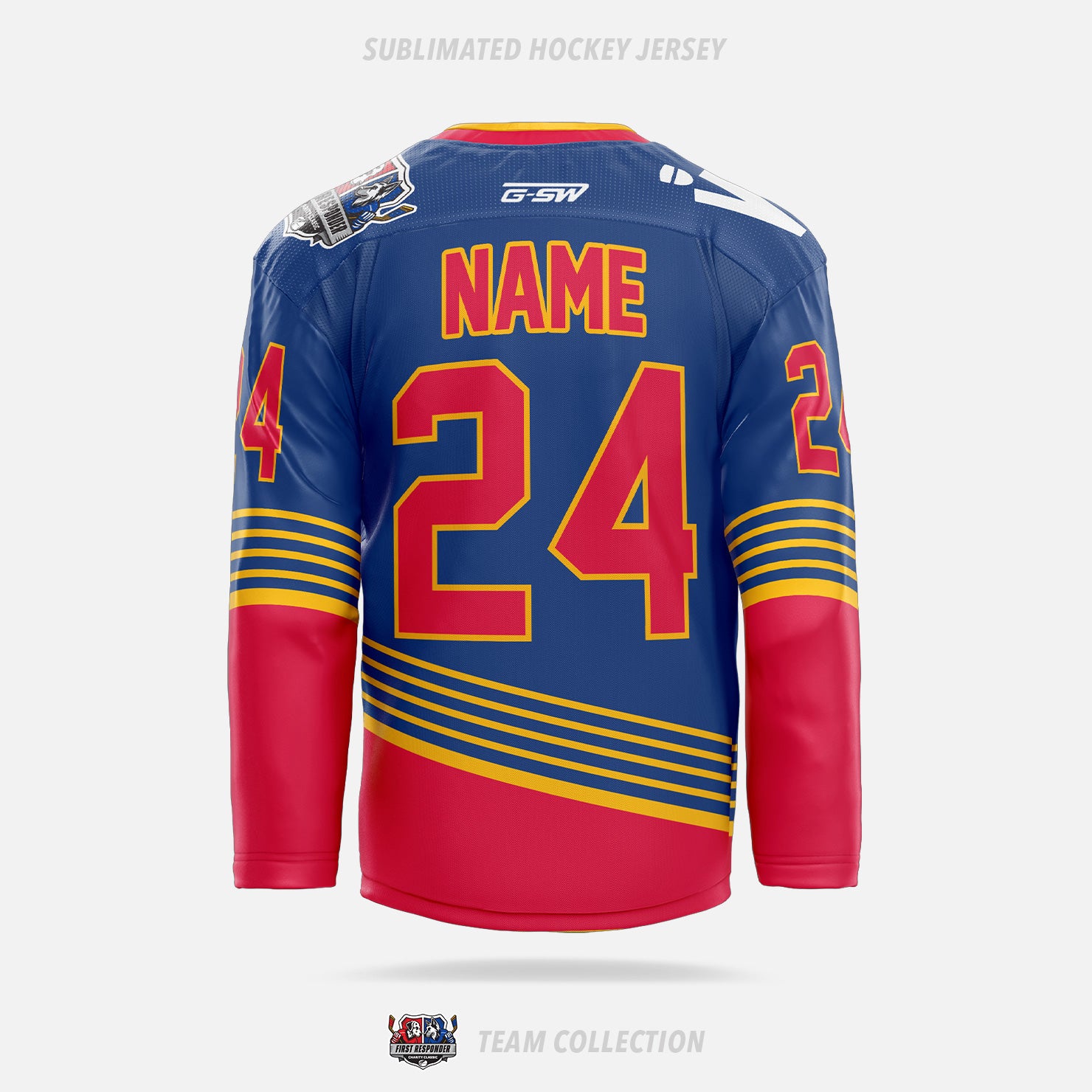 First Responder Charity Classic Sublimated Hockey Jersey (Police)