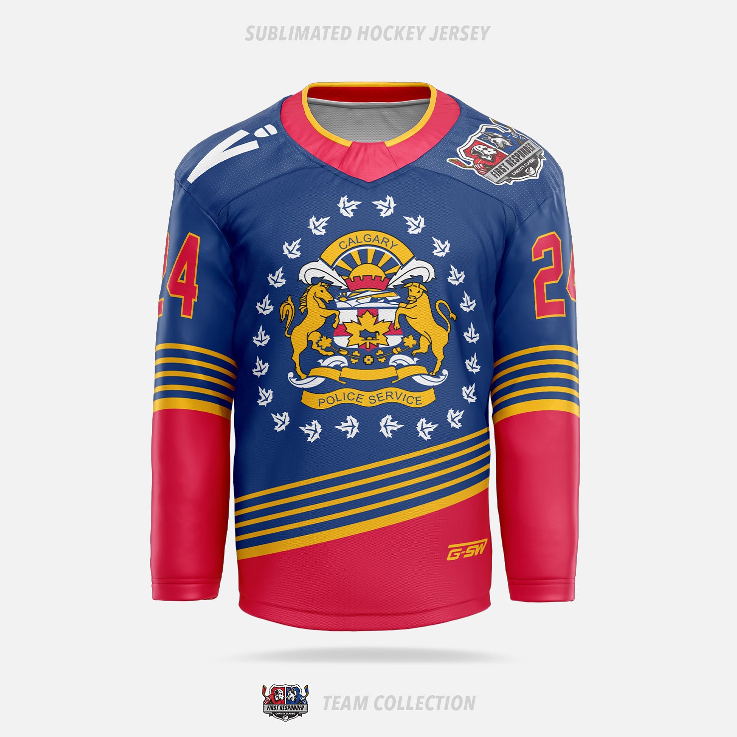 First Responder Charity Classic Sublimated Hockey Jersey (Police)