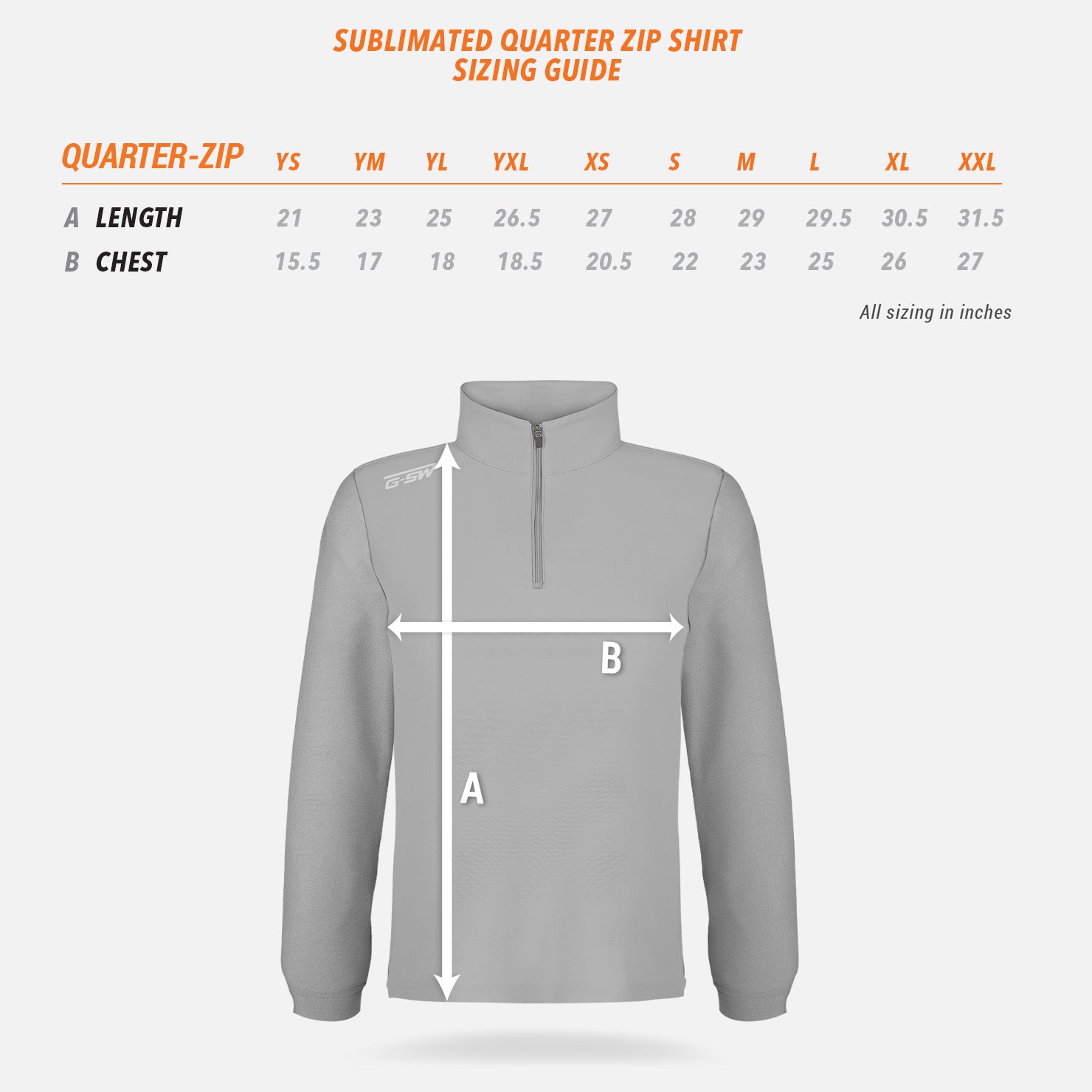 Spordle Sublimated Quarter Zip Shirt