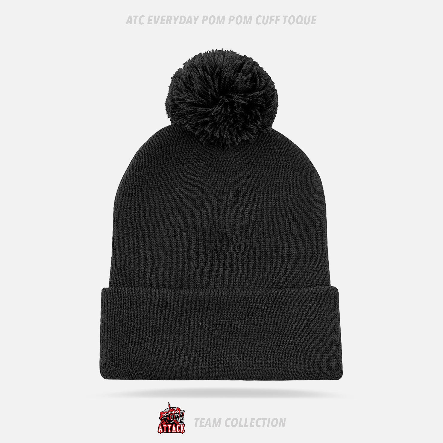 Toronto Attack ATC Everyday Pom Pom Cuff Toque - Toronto Attack Team Collection
