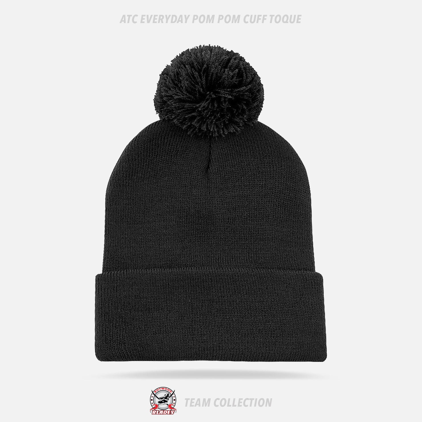 Botwood Blades ATC Everyday Pom Pom Cuff Toque - Botwood Blades Team Collection