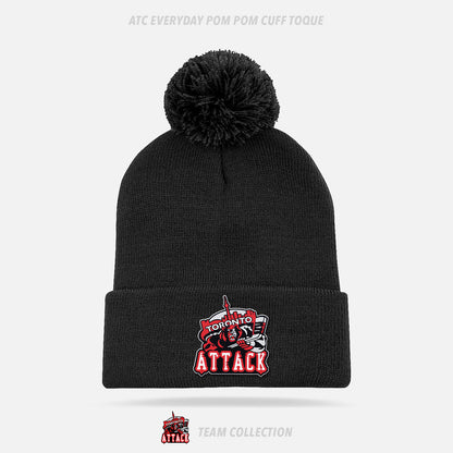 Toronto Attack ATC Everyday Pom Pom Cuff Toque - Toronto Attack Team Collection