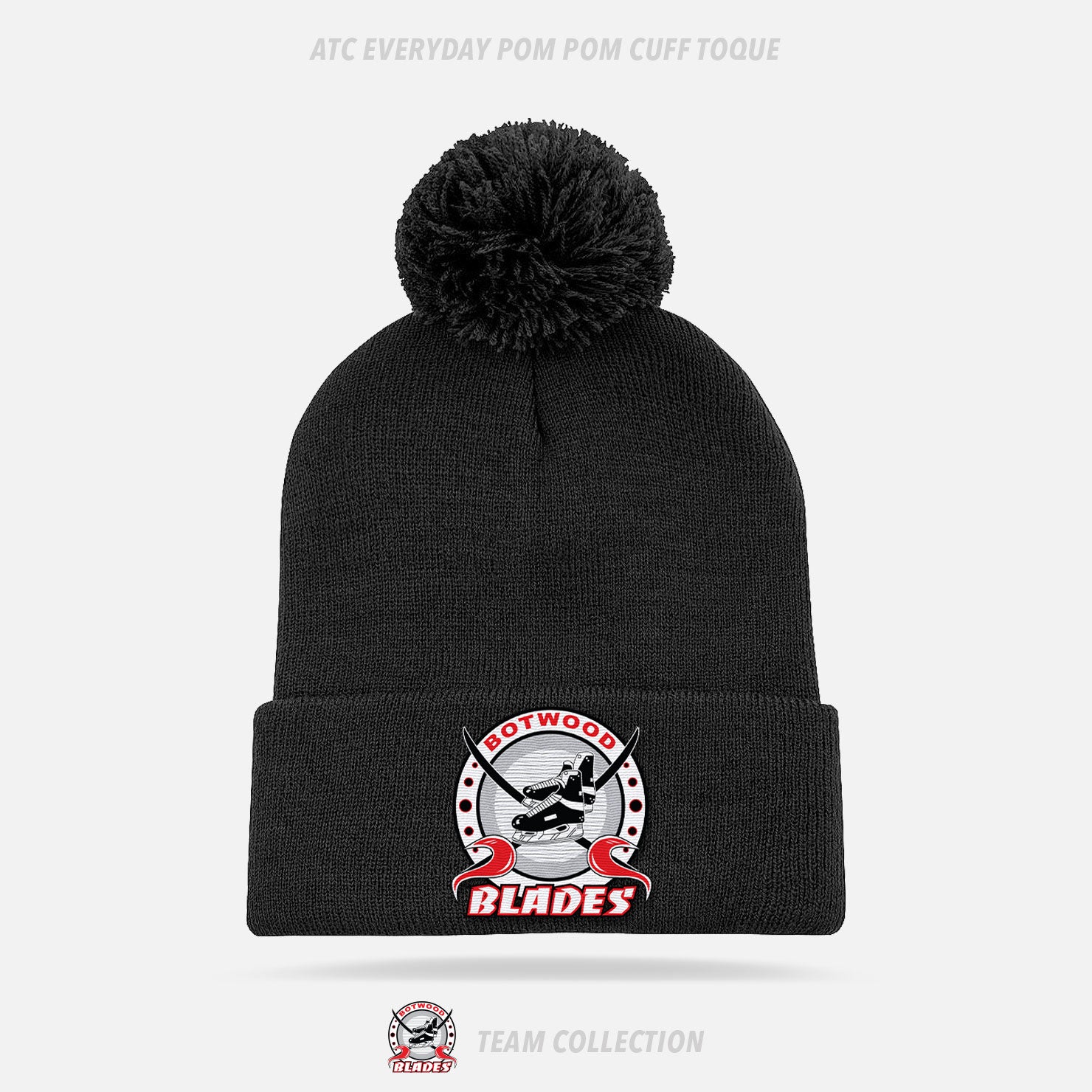 Botwood Blades ATC Everyday Pom Pom Cuff Toque - Botwood Blades Team Collection