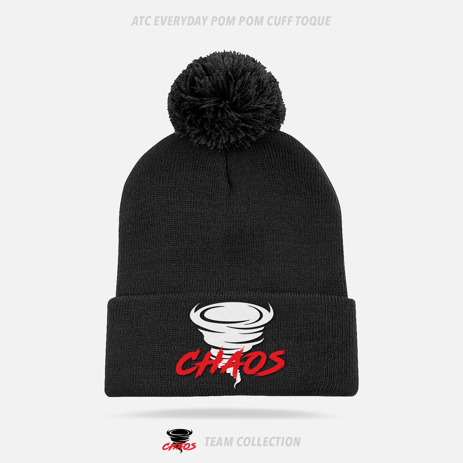 Chaos Hockey ATC Everyday Pom Pom Cuff Toque - Chaos Hockey Team Collection