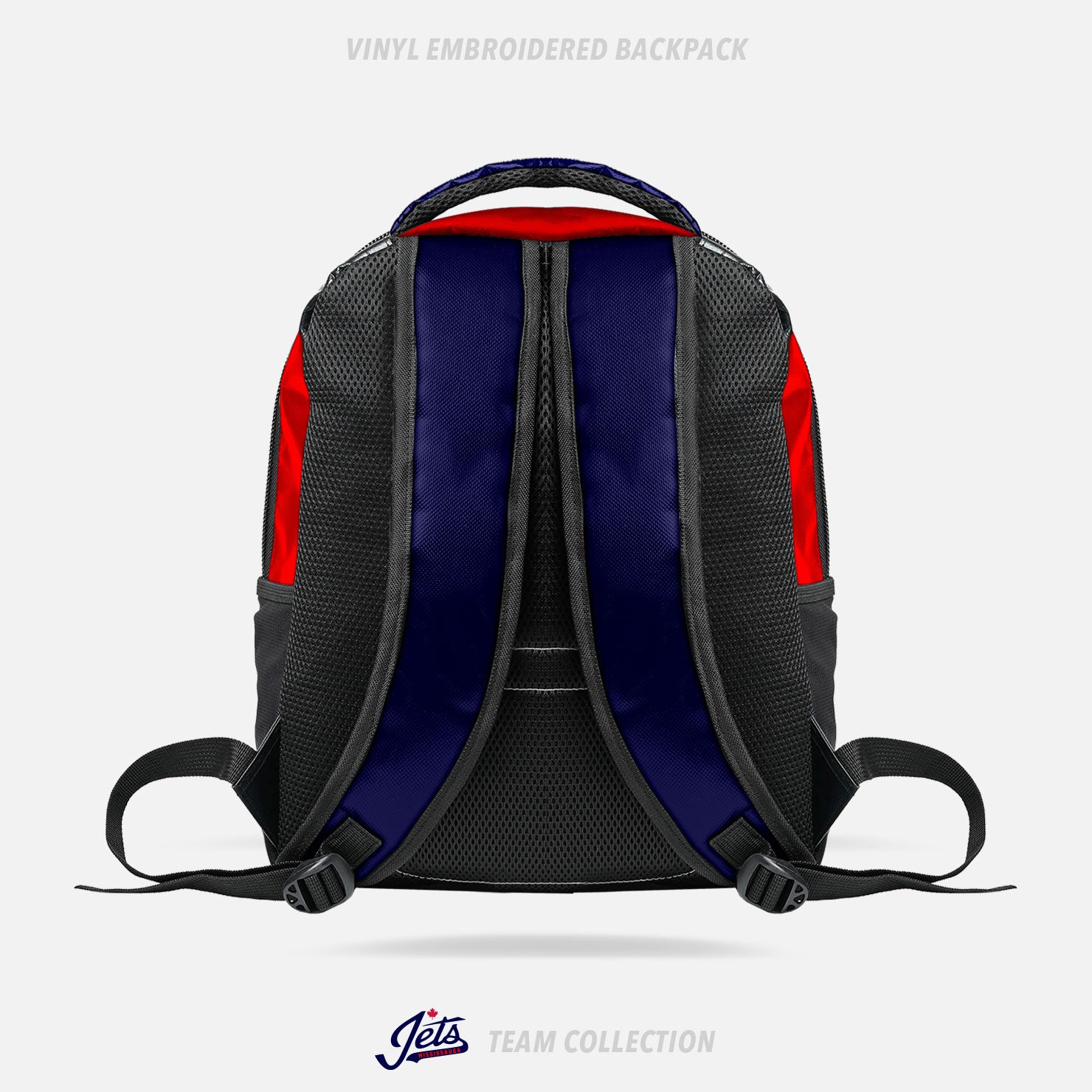 Mississauga Jets Vinyl Embroidered Backpack