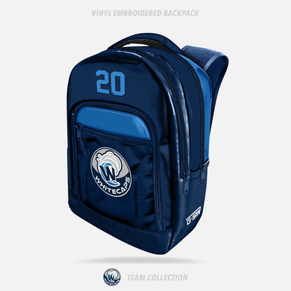 Whitecaps Hockey Vinyl Embroidered Backpack