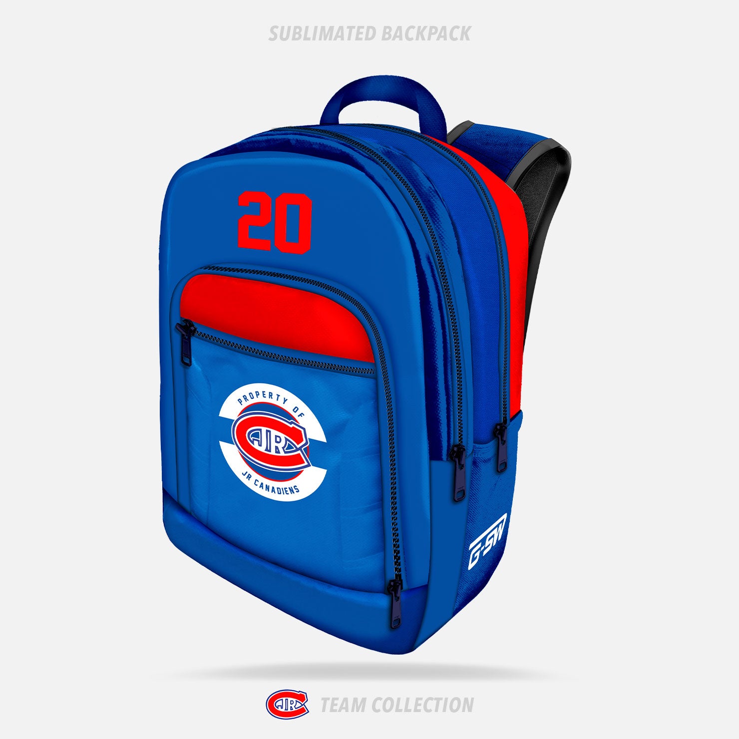 Toronto Jr. Canadiens Sublimated Backpack - Toronto Jr. Canadiens Team Collection