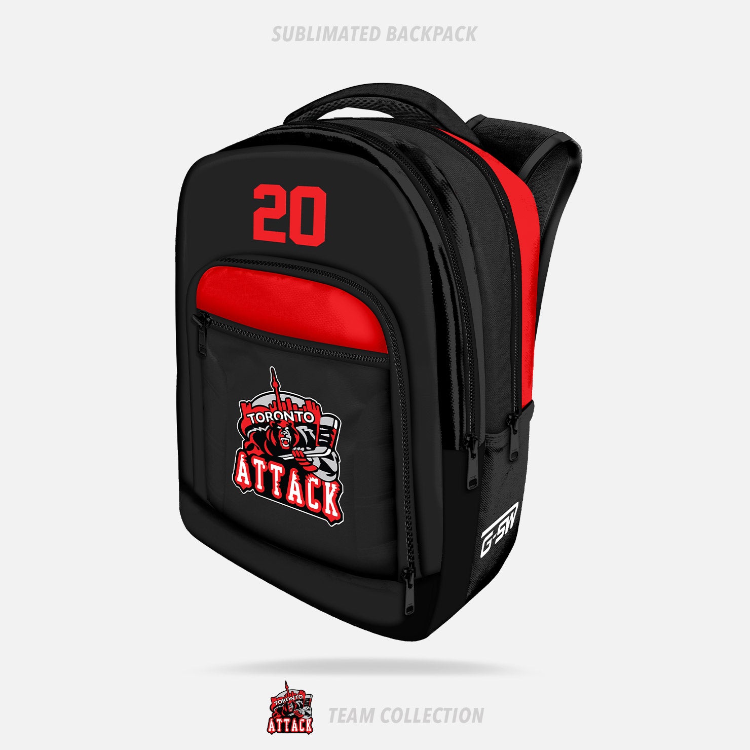 Toronto Attack Sublimated Backpack - Toronto Attack Team Collection