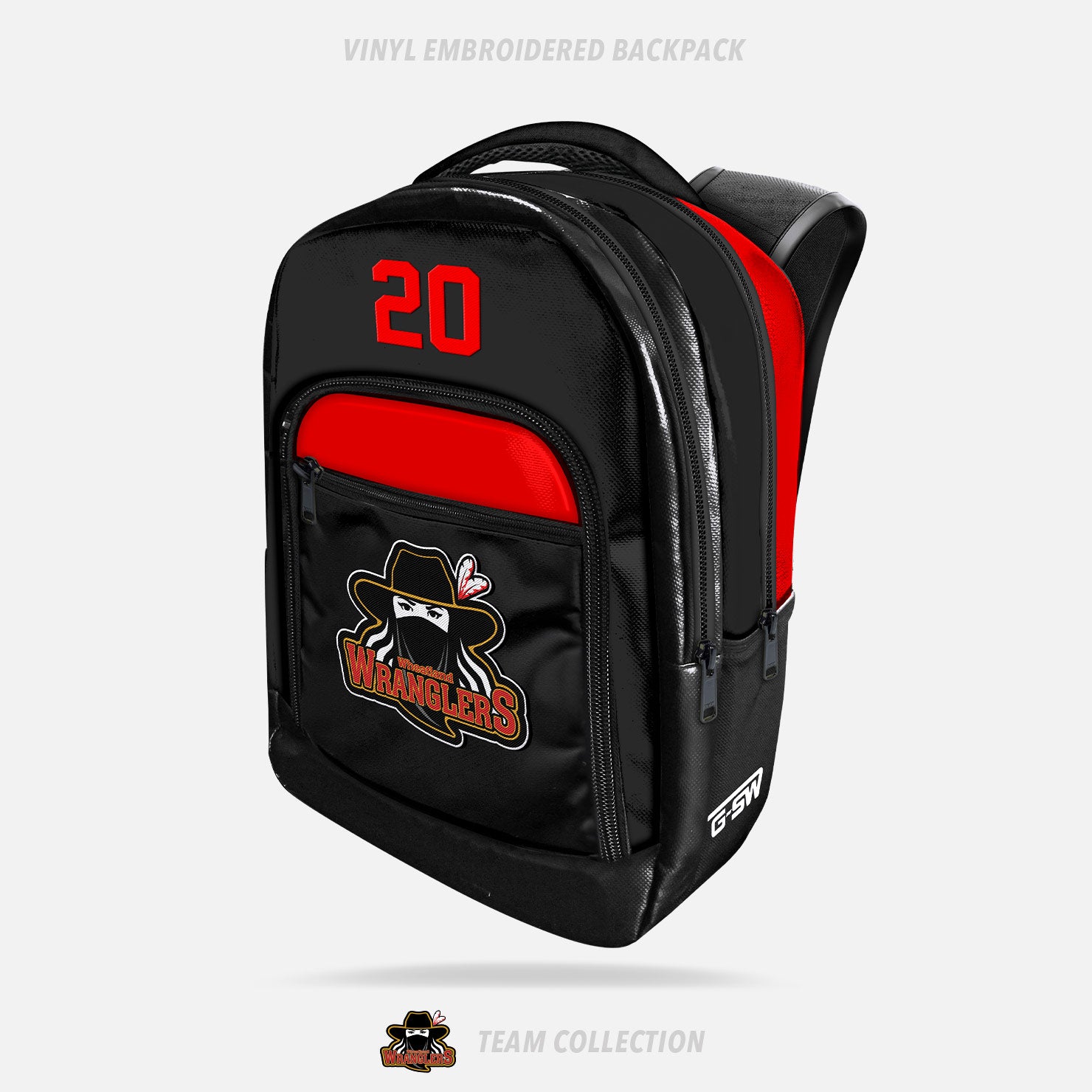 Wheatland Wranglers Vinyl Embroidered Backpack