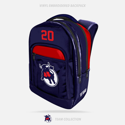 Faustina Toros Vinyl Embroidered Backpack