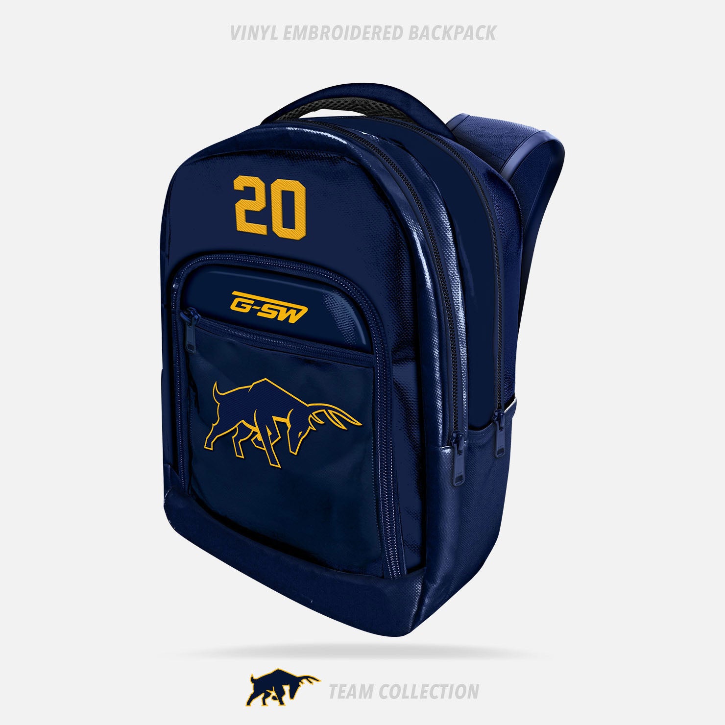 Forest Hill Hockey Vinyl Embroidered Backpack